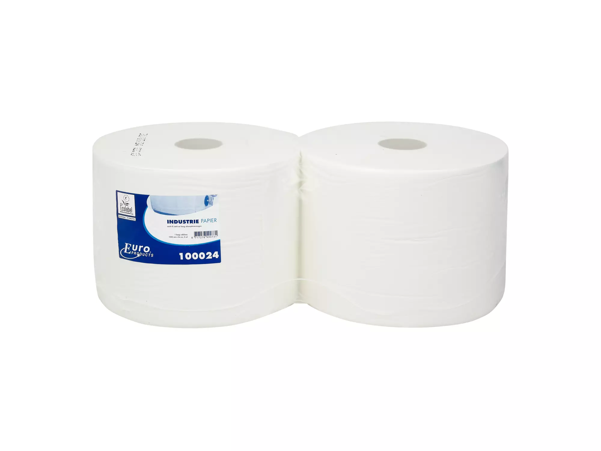Industriepapier cellulose 1-laags 1000 meter 2 rol - Afbeelding 2