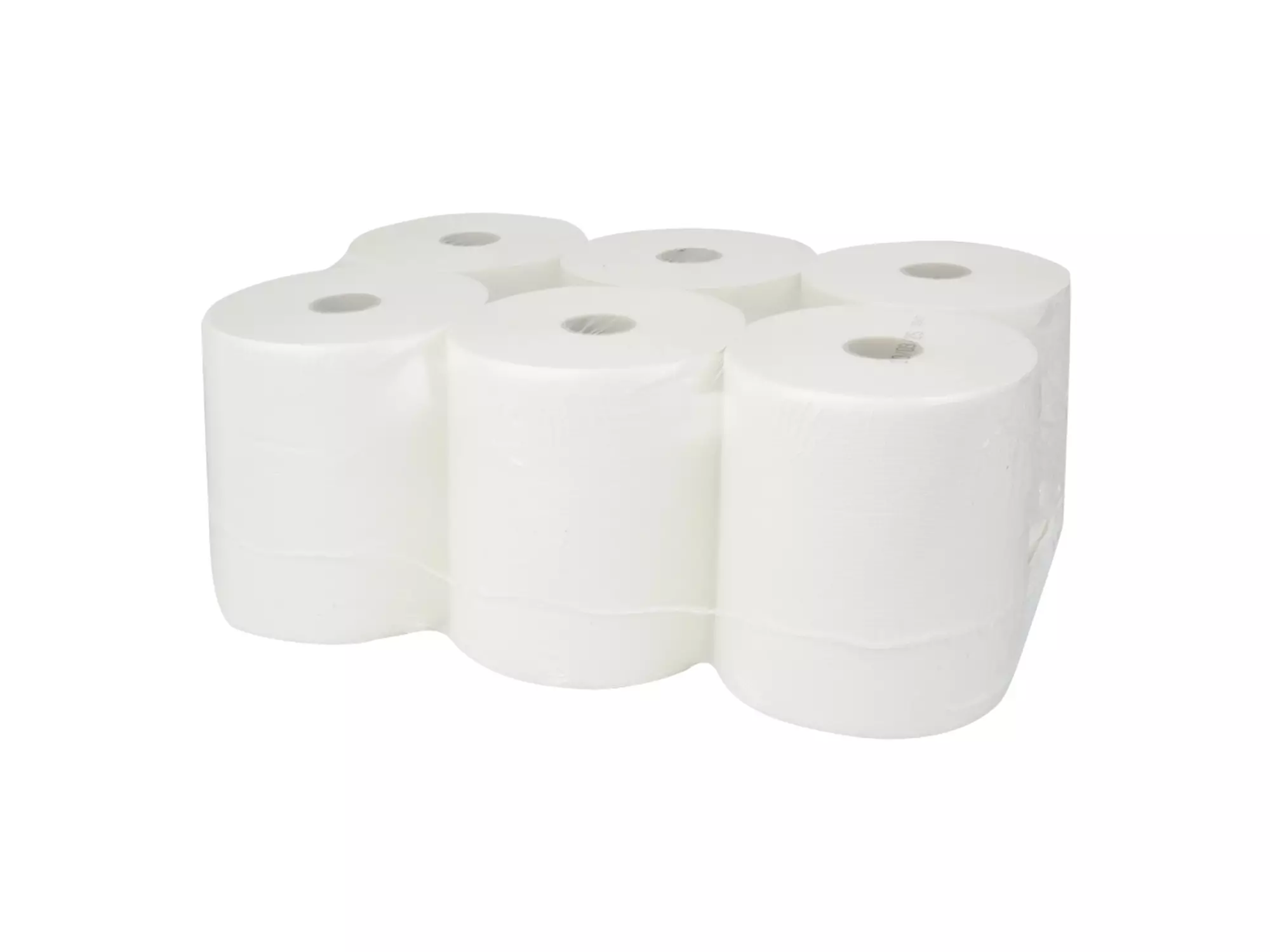 Handdoekrol cellulose wit 2-laags 140 meter 6 rol - Afbeelding 2