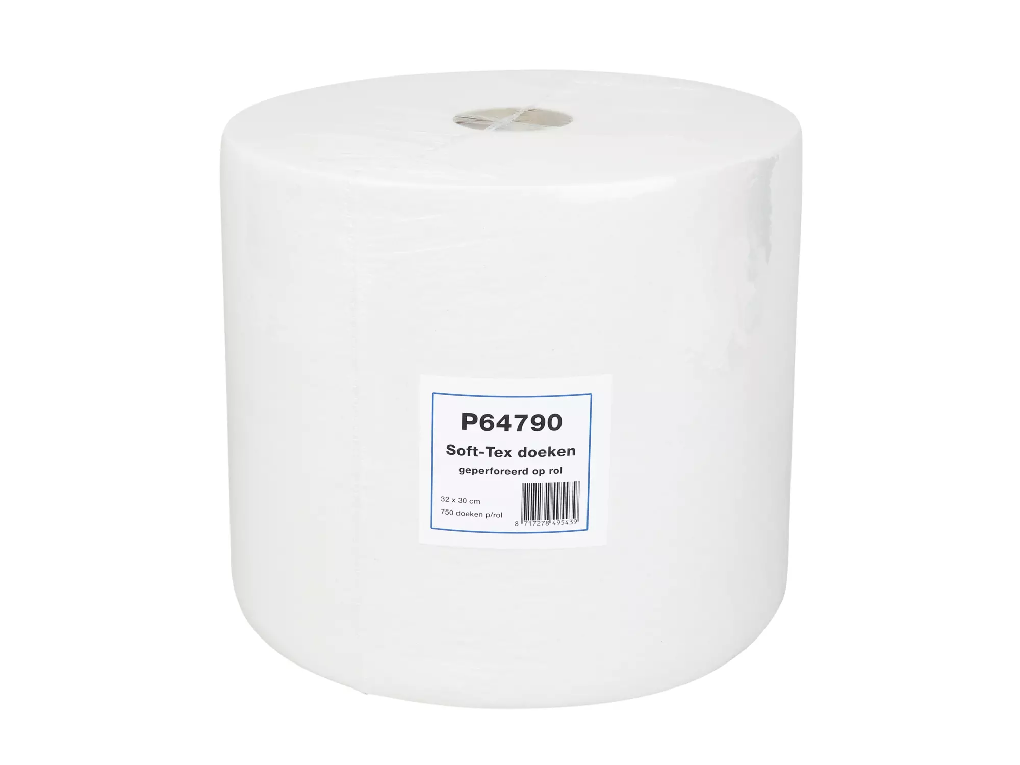 Softtex wit 30 x 30 cm 800 doeken op rol - Afbeelding 2